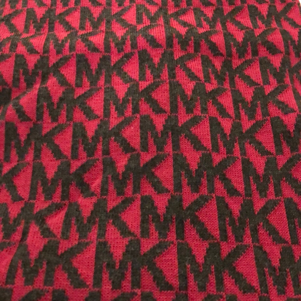Michael Kors Scarf Pink and Slate Grey - Picture 1 of 3